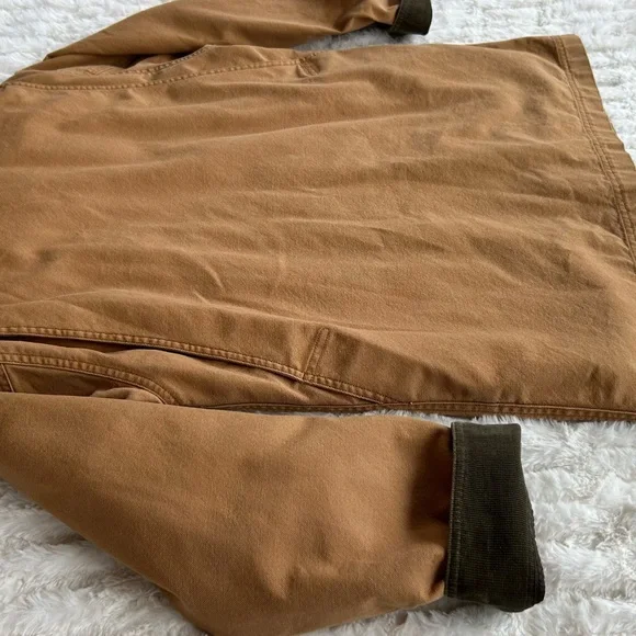 LL Bean Vintage Chore Coat Barn Jacket Tan Womens S - Picture 15 of 16